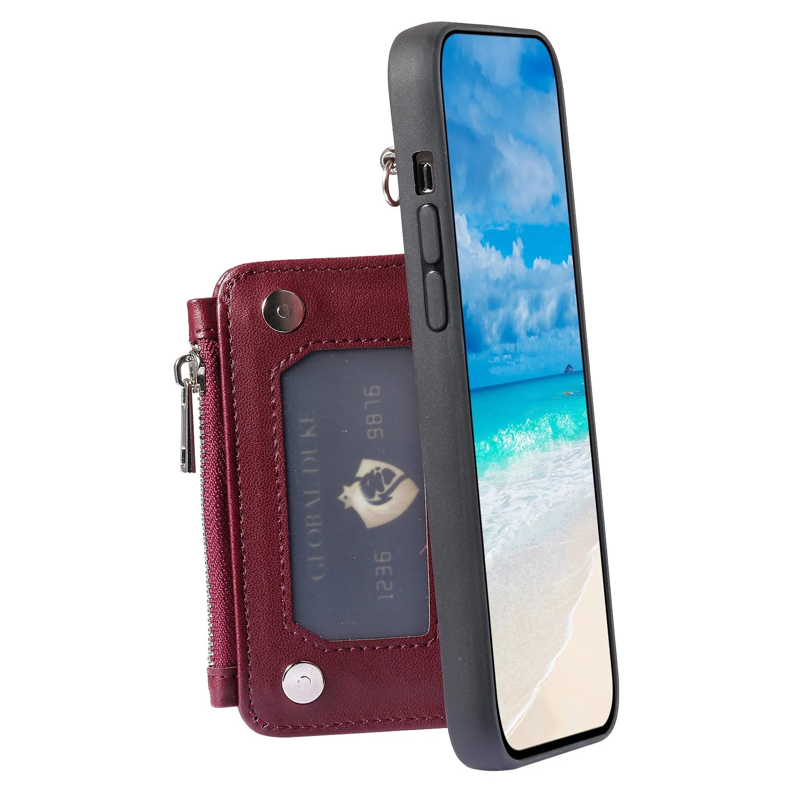 009 For Samsung Galaxy A52 4G / A52 5G / 52s 5G RFID Blocking Phone Case PU TPU Cover Kickstand Zipper Wallet Shell with Strap