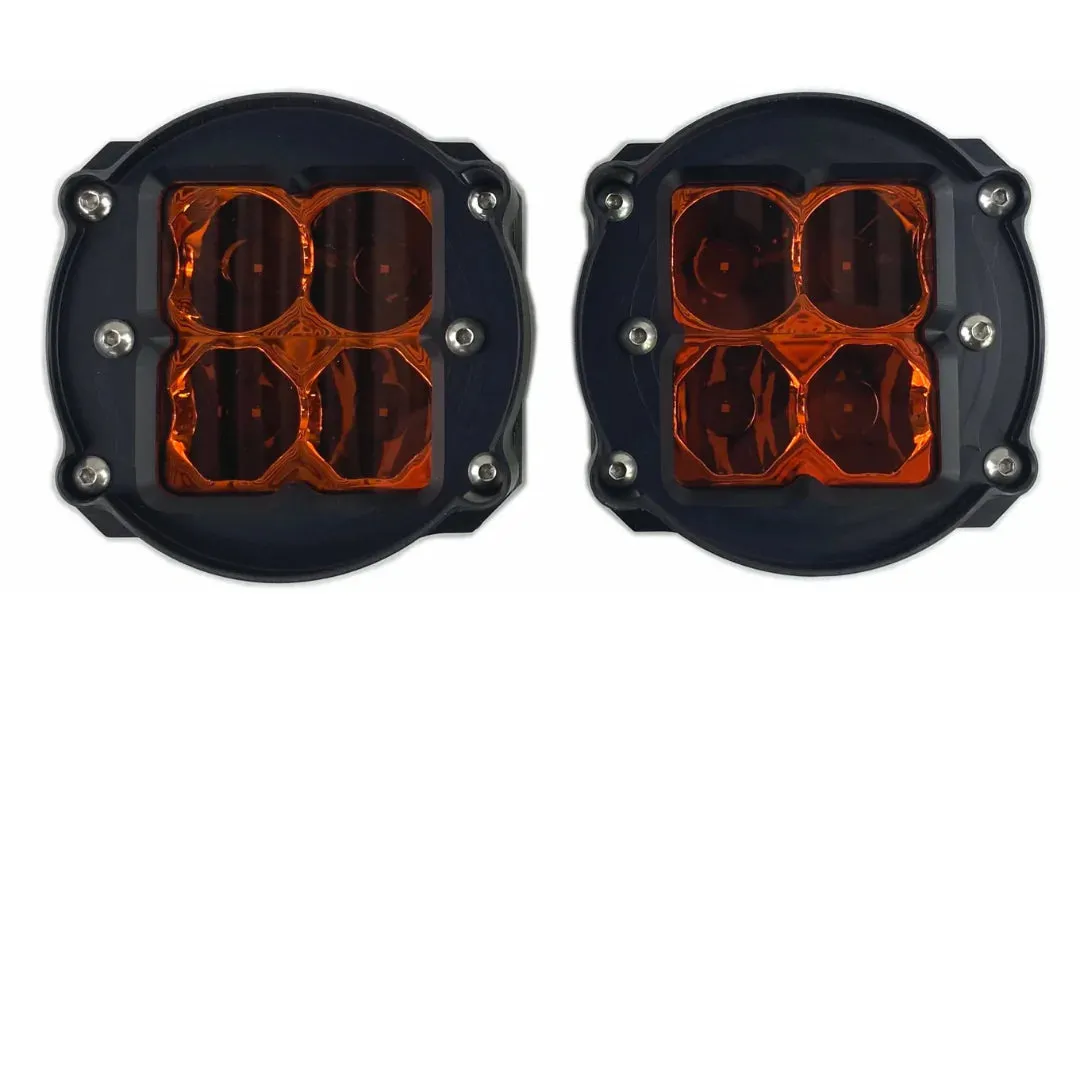 2014  Toyota 4Runner Heretic Studio White OR Amber Fog Light Replacement Kit