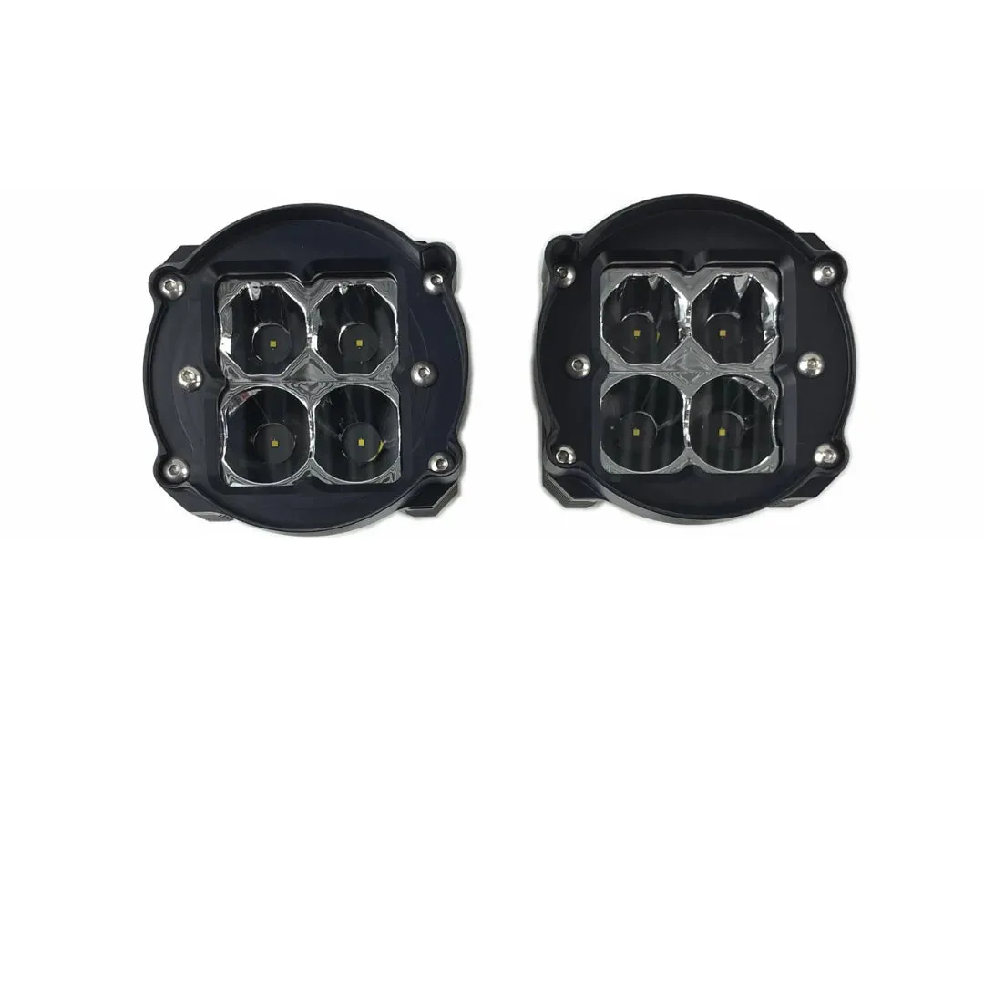 2014  Toyota 4Runner Heretic Studio White OR Amber Fog Light Replacement Kit