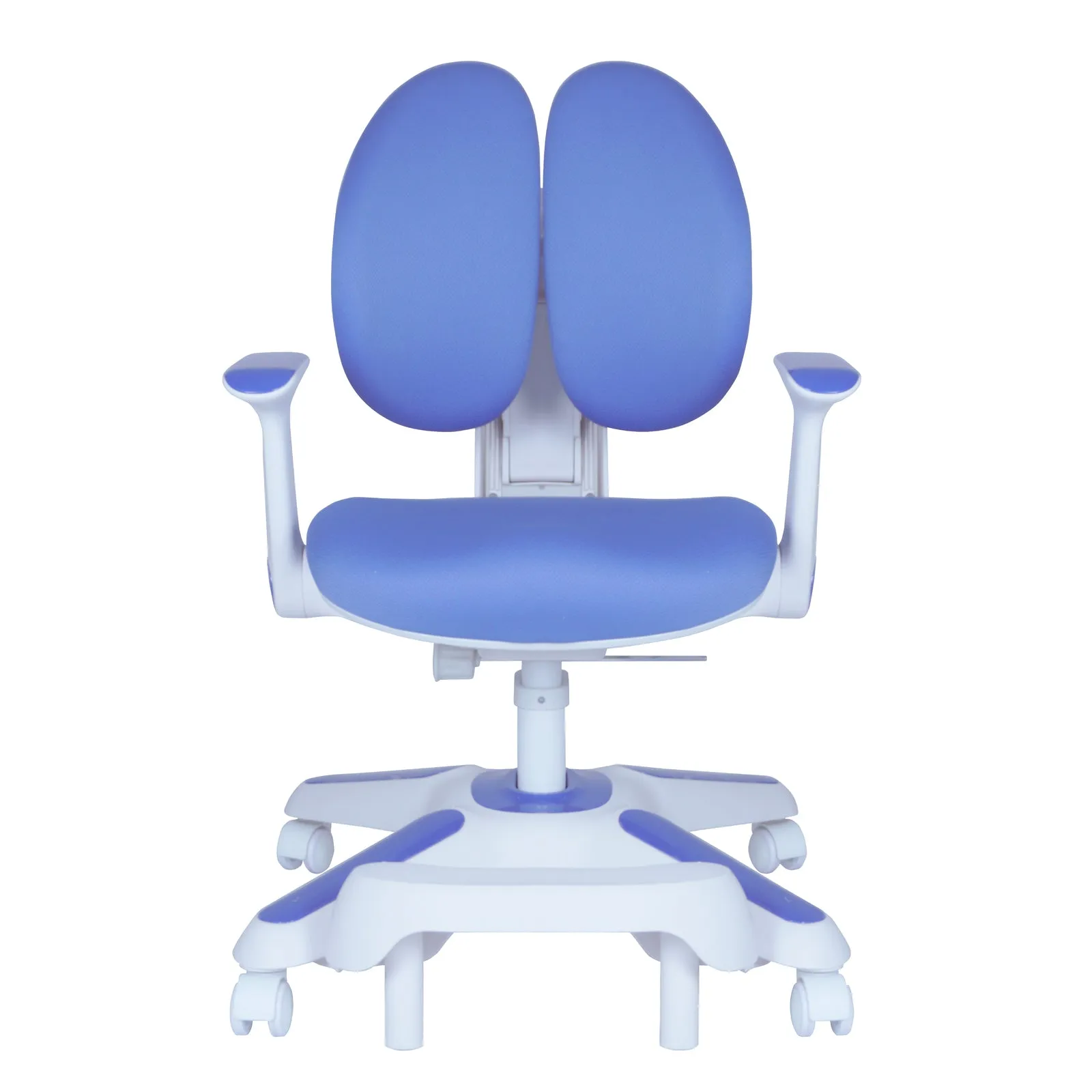 2x Ergonomic Study Chairs for Kids - Height Adjustable - Blue