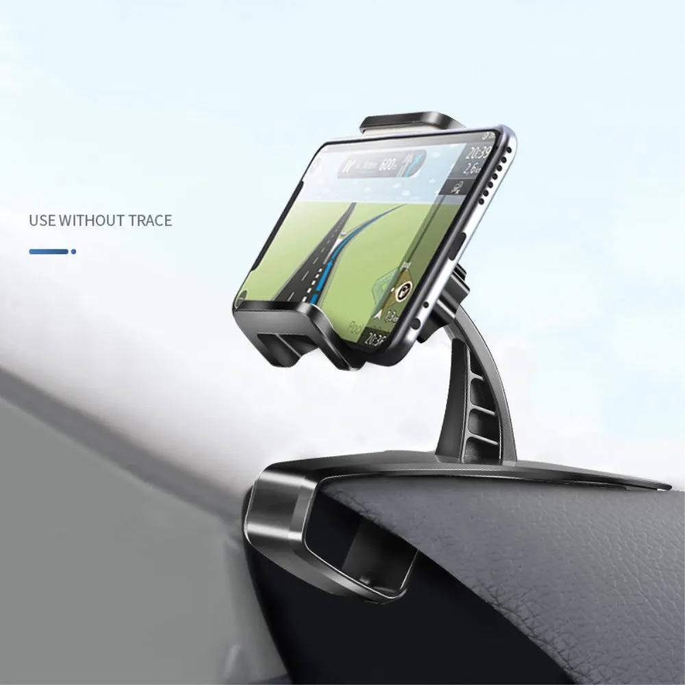 3 in 1 Car GPS Smartphone Holder: Dashboard / Visor Clamp   AC Grid Clip for BLU Studio J1 - Black
