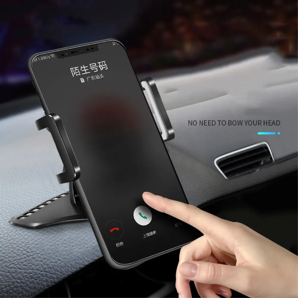 3 in 1 Car GPS Smartphone Holder: Dashboard / Visor Clamp   AC Grid Clip for BLU Studio J2 - Black