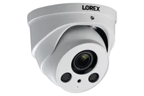 4K Nocturnal Motorized Zoom Lens IP Audio Dome Security Camera - White