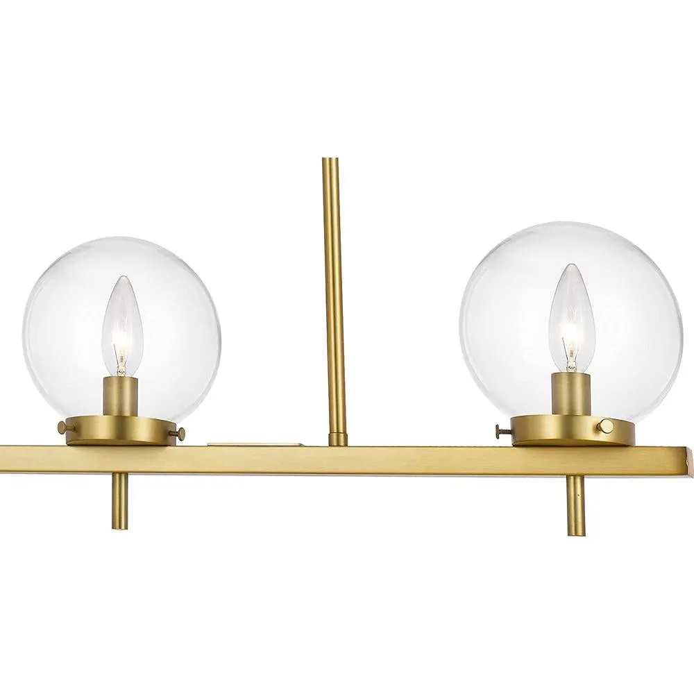 AFELEM Odessa 3-Light Hanging Pendant in Brushed Brass - 9147-3H