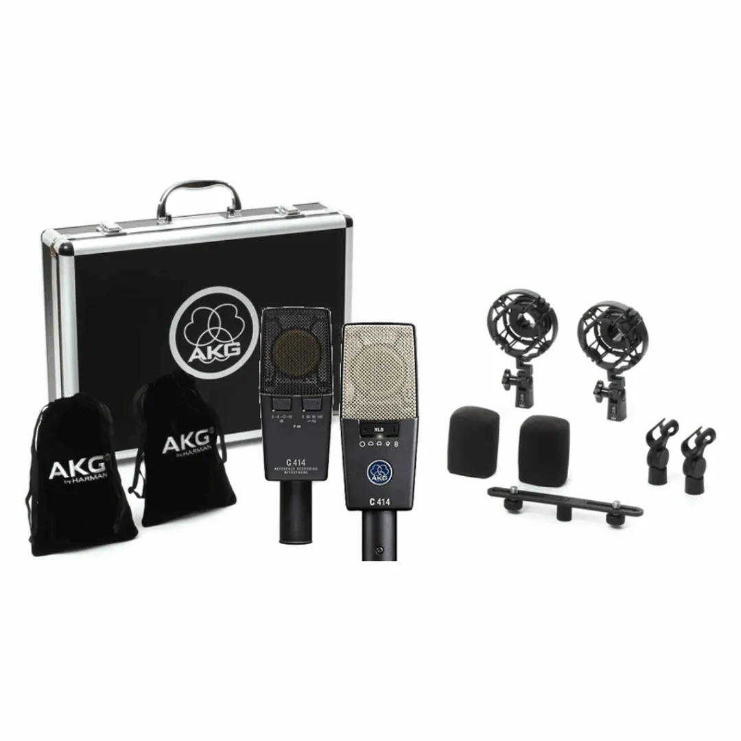 AKG C414 XLII/ST Large-diaphragm Condenser Microphone - Matched Pair (C414XLIIST)
