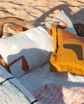 Alijo-Amist Printed Lumbar Pillow in Natural