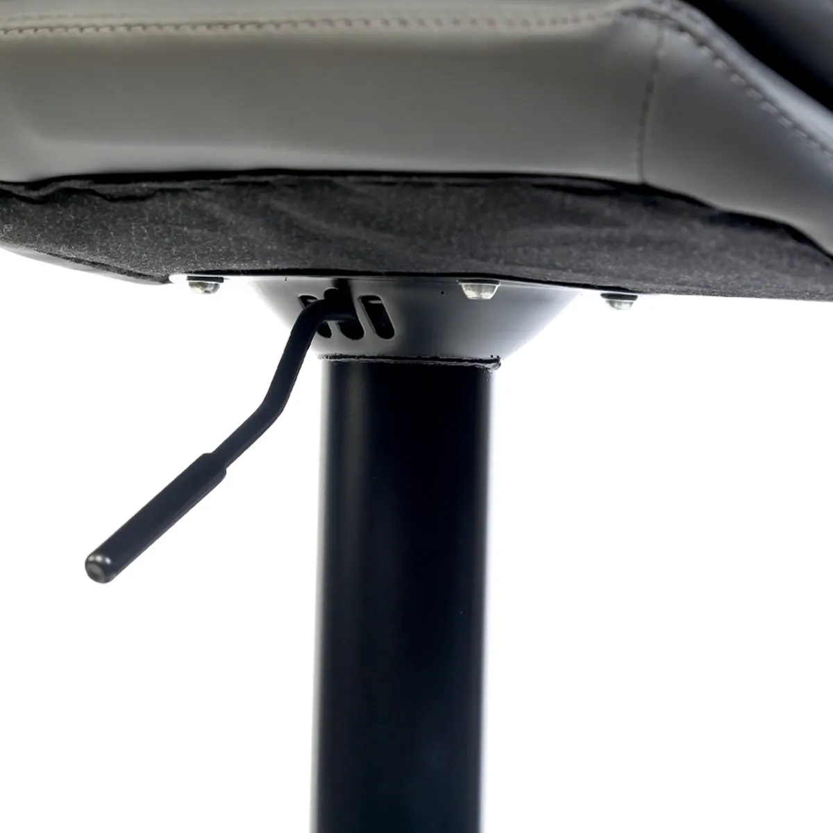Austin Modern Barstool With Pu Leather, Adjustable Height And Swivel Seat.