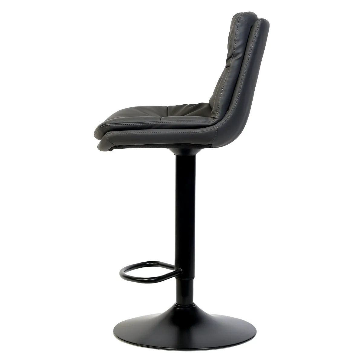 Austin Modern Barstool With Pu Leather, Adjustable Height And Swivel Seat.