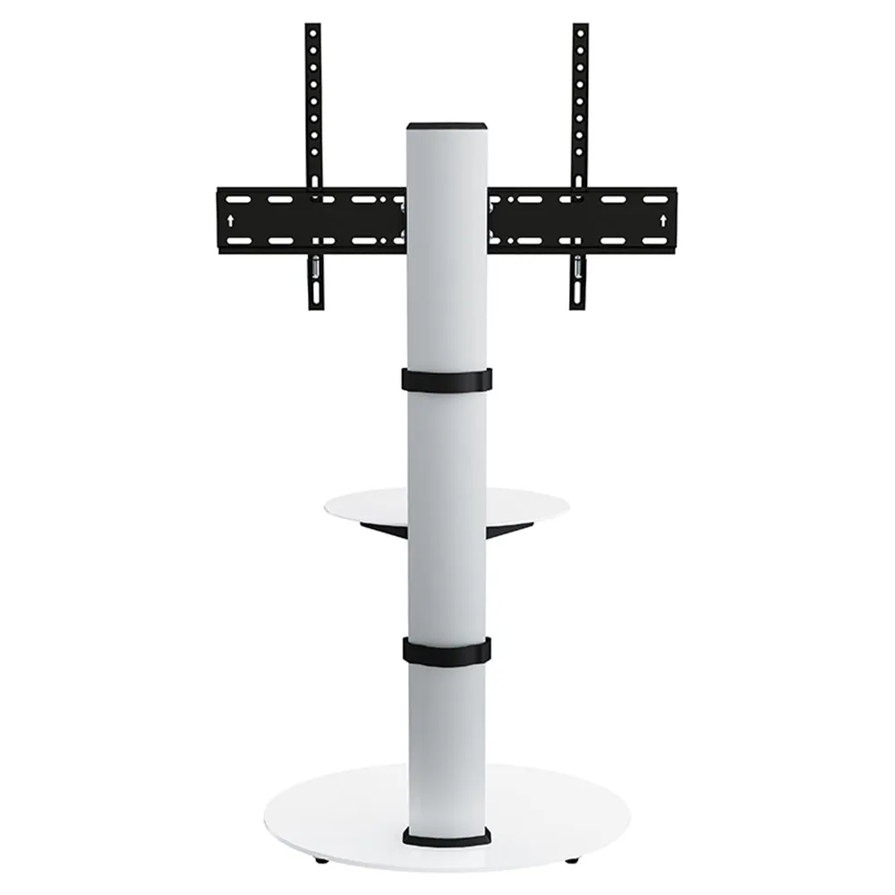 AVF Eno 60CM Pedestal TV Stand with Shelf - Silver | FSL600ENSW