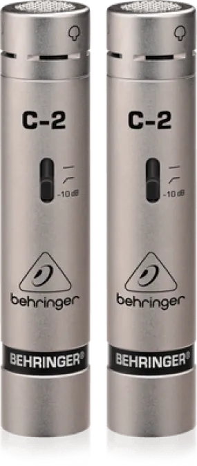 Behringer C-2 Small-diaphragm Cardioid Condenser Microphones - Pair (C2)