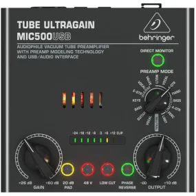 Behringer MIC500USB Vacuum Tube Preamplifier