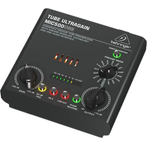 Behringer MIC500USB Vacuum Tube Preamplifier