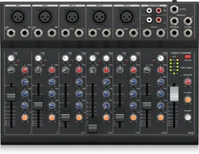 Behringer XENYX 1002SFX Premium Analog 10-Input Mixer with USB Streaming Interface and Klark Teknik Effects - Each