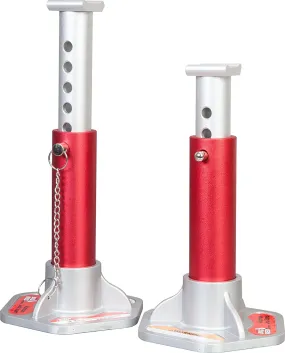 BIG RED T43004 Torin Aluminum Jack Stands with Locking Support Pins 3 Ton Capacity RedSilver 1 Pair
