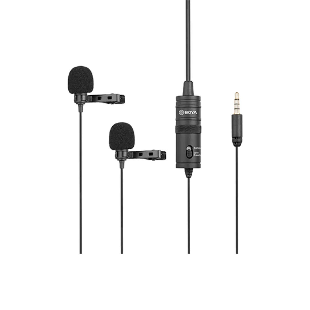Boya BY-M1DM Dual Lavalier Microphone With 2 Year Official Warranty