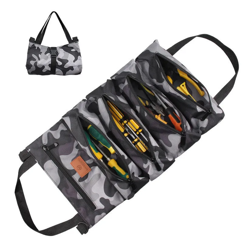 Camoflage Canvas Zippered Tool Storage Bag L167