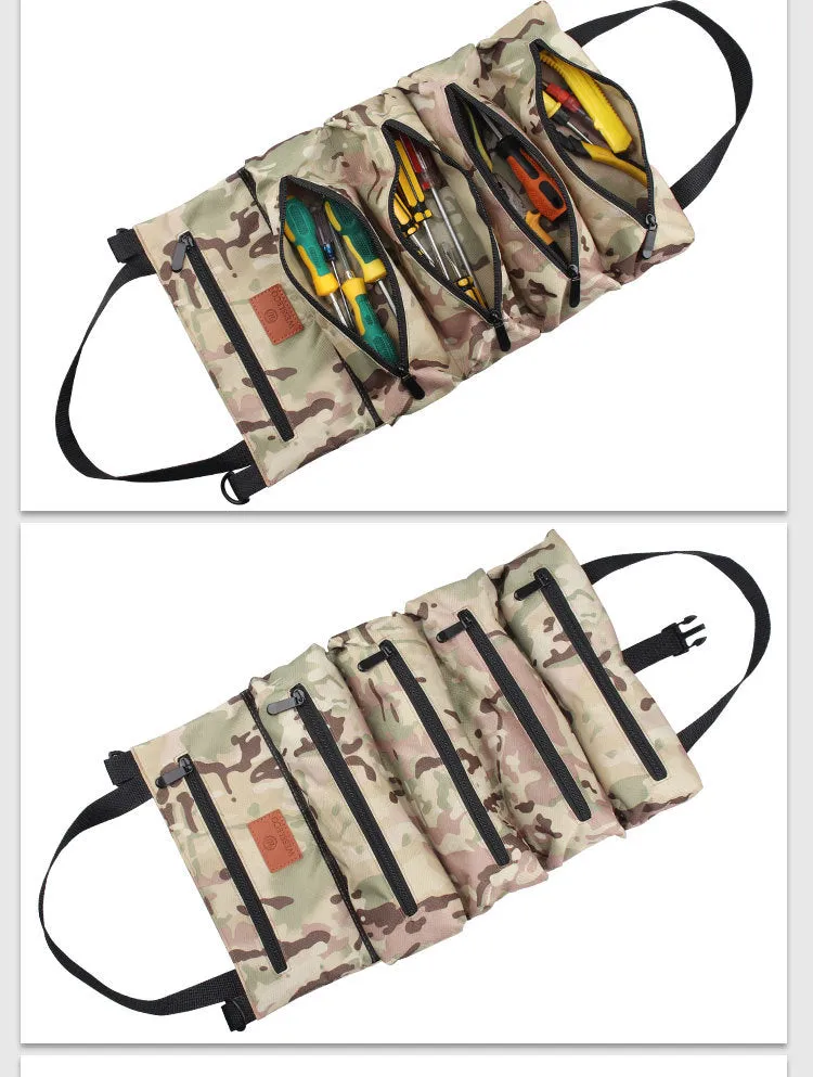 Camoflage Canvas Zippered Tool Storage Bag L167
