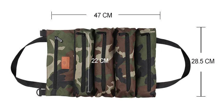 Camoflage Canvas Zippered Tool Storage Bag L167