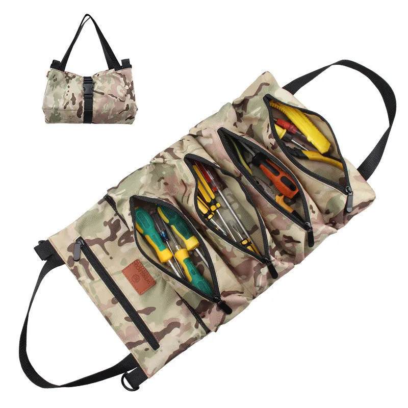 Camoflage Canvas Zippered Tool Storage Bag L167