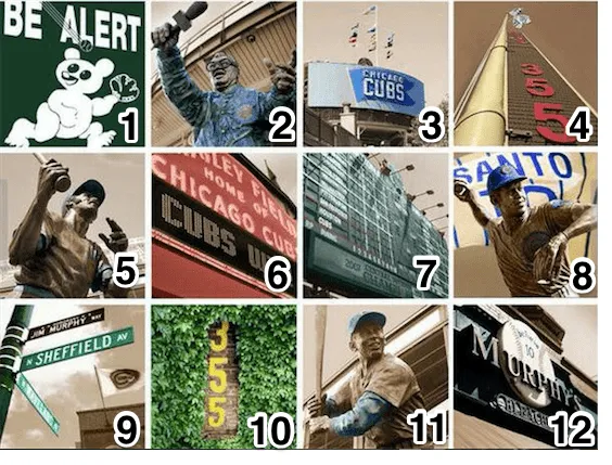 Chicago Cubs Office Art - Set of 3