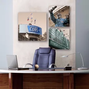 Chicago Cubs Office Art - Set of 3