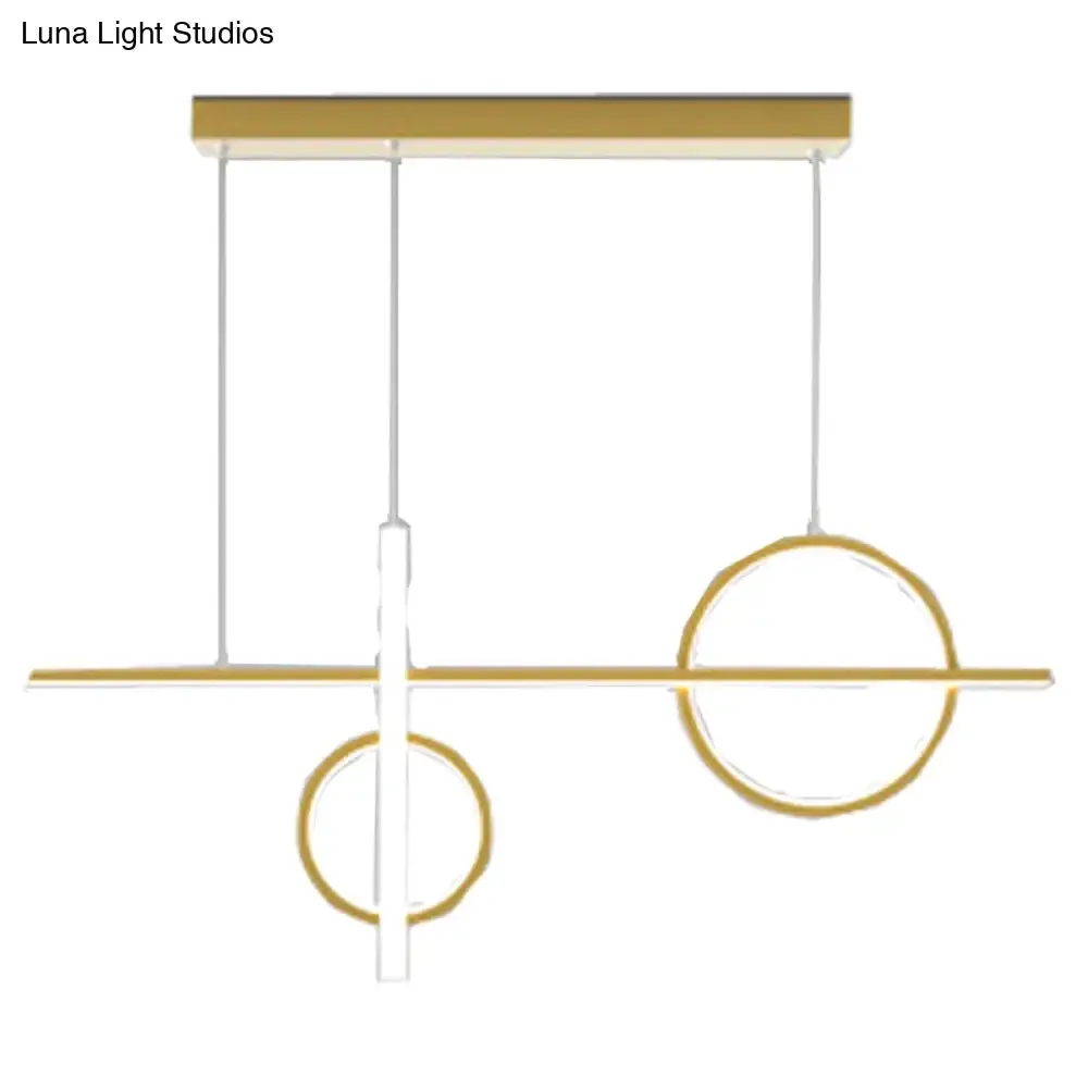 Contemporary LED Suspension Ceiling Lamp with Acrylic Shade - Stylish Parlour Pendant Lighting Fixture