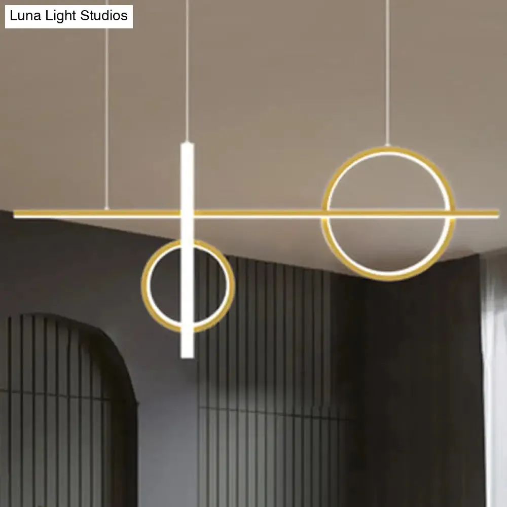 Contemporary LED Suspension Ceiling Lamp with Acrylic Shade - Stylish Parlour Pendant Lighting Fixture