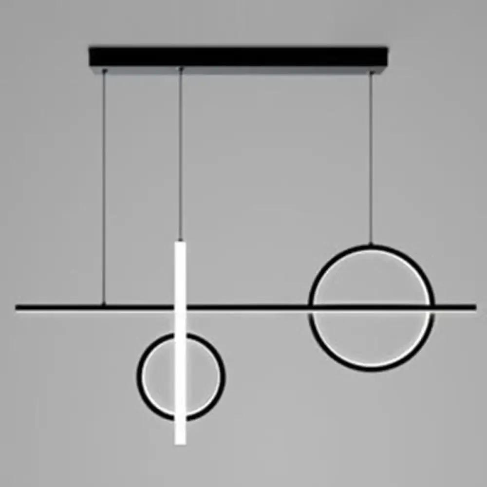 Contemporary LED Suspension Ceiling Lamp with Acrylic Shade - Stylish Parlour Pendant Lighting Fixture
