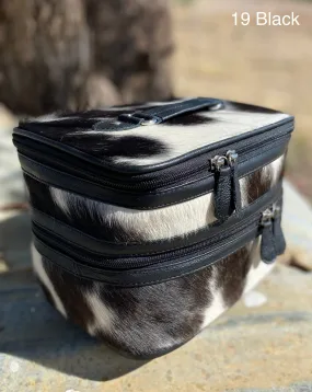 Cowhide Beauty Case #19 Black