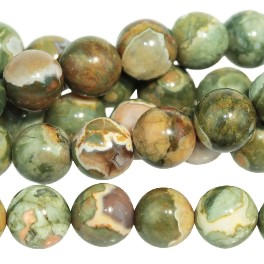 Dakota Stones Rhyolite 8mm Round Bead Strand
