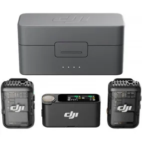 DJI MIC 2 Wireless Microphone Kit (2 TX   1 RX   Charging Case)