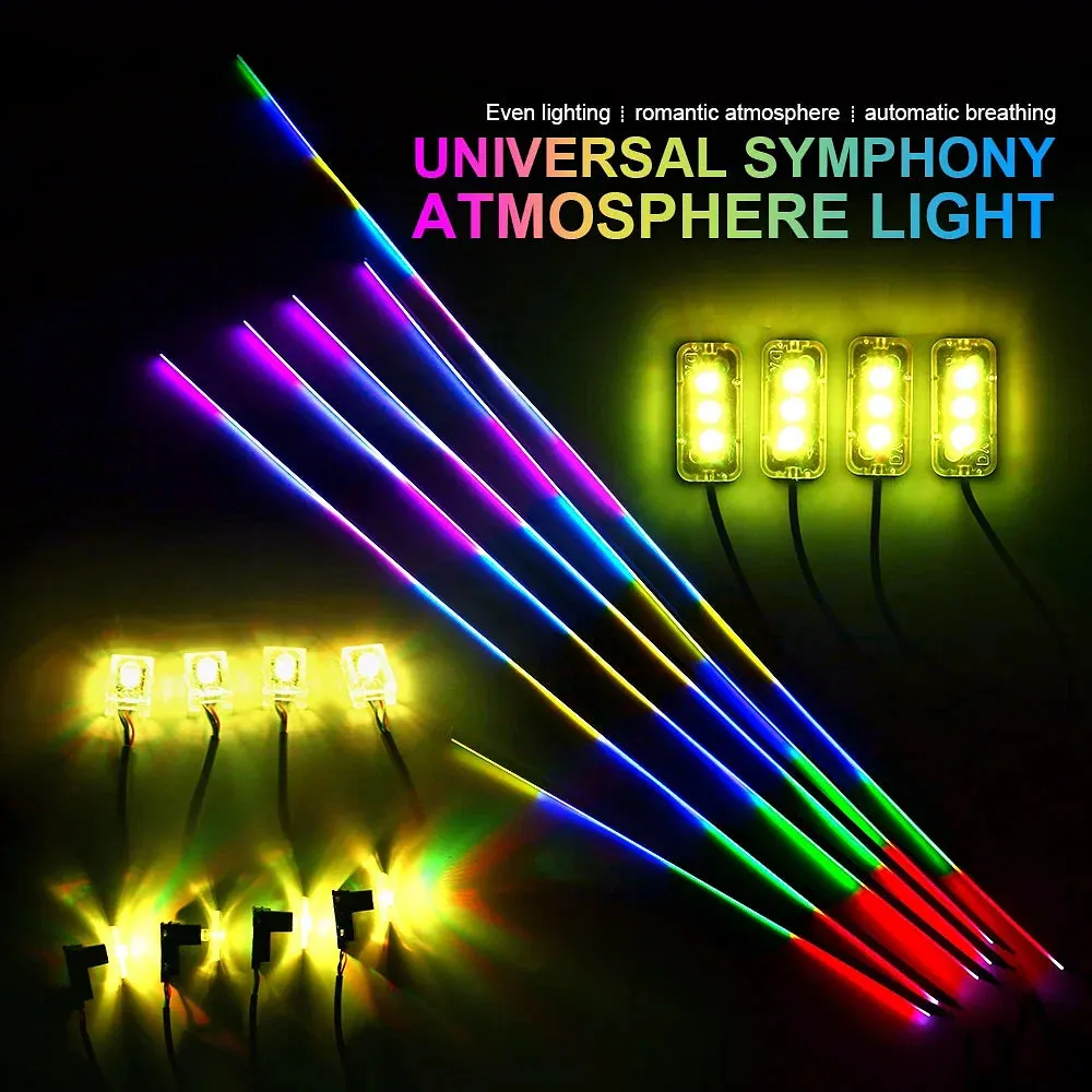 Emitting Color: DEEP BLUE - 18 in 1 Dual Zone Symphony Streamer