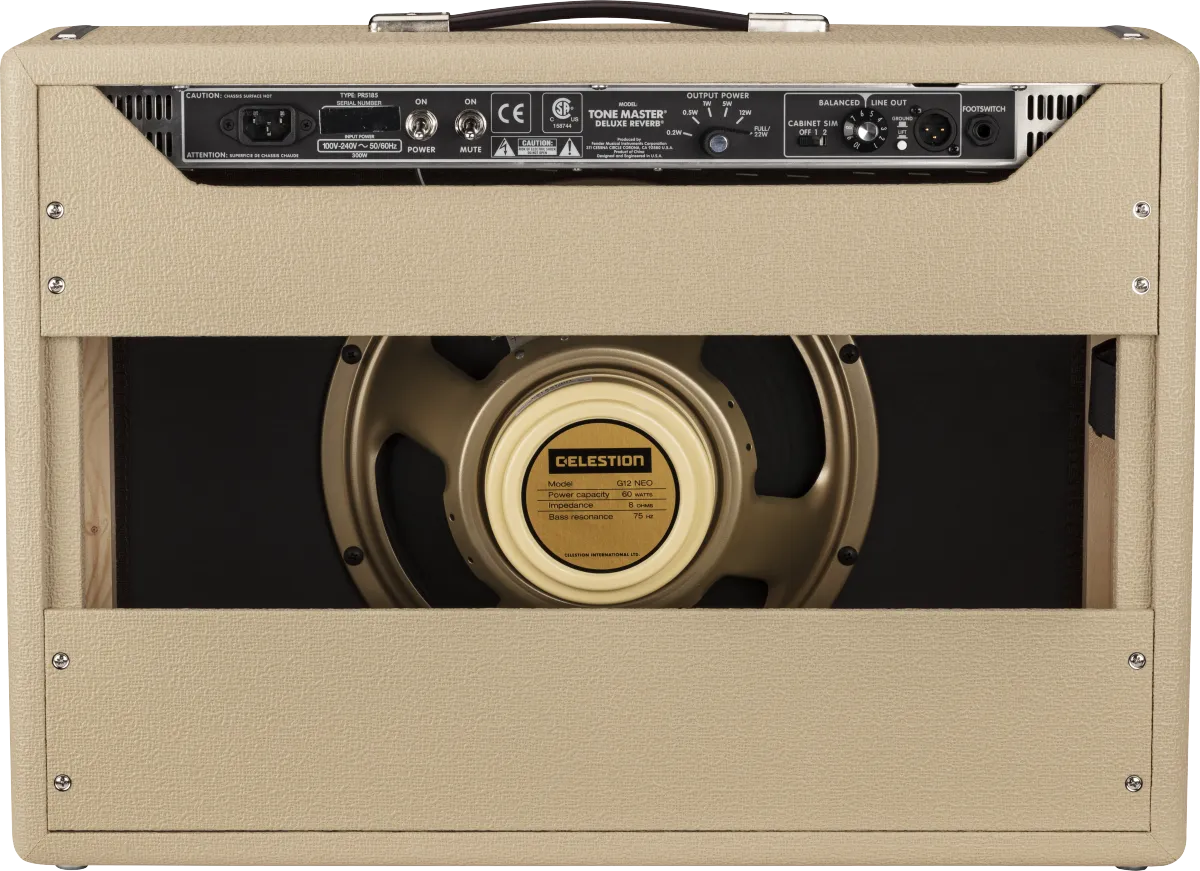 Fender Tone Master Deluxe Reverb Blonde 120V
