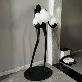 FINEST Human Statue Floor Lights Abstract Fiberglass Sculpture FF-010