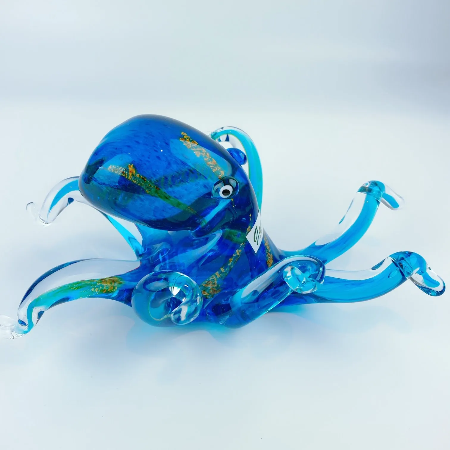 Gca Murano Style Art Glass Octopus Figurine Home Deco Art piece