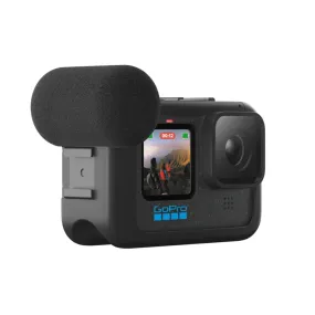 GoPro Media Mod Action Camera Vlogging Frame Rig with Built-In Directional Microphone and Windscreen, 3.5mm Jack and HDMI Ports and Cold Shoe Mounts for HERO 13 / 12 / 11 / 10 / 9 BLACK | ADFMD-001