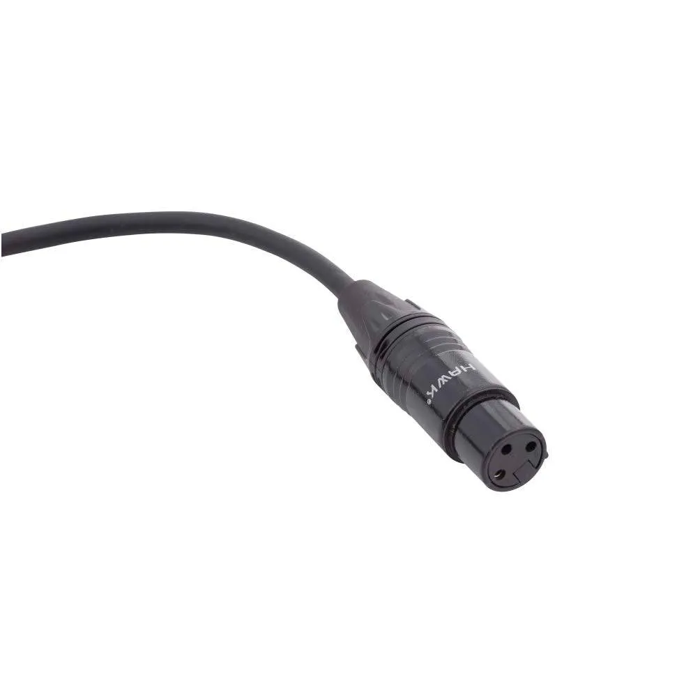 Hawk Proaudio SXFG005 Gold Series XLR Male to Female With Cable Tie for Speaker - 5 Feet (Black)