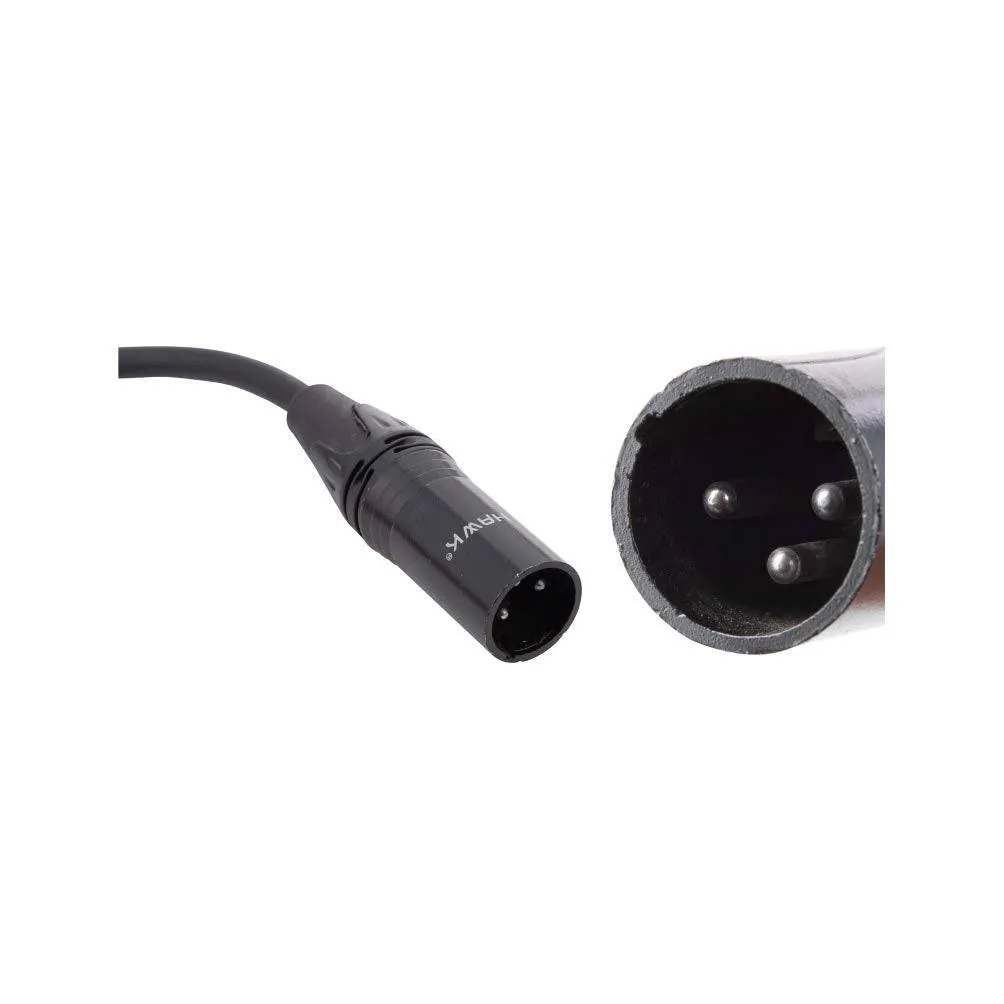 Hawk Proaudio SXFG005 Gold Series XLR Male to Female With Cable Tie for Speaker - 5 Feet (Black)