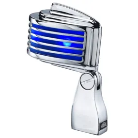 Heil Fin-B Chrome Mic With Blue Led Mic