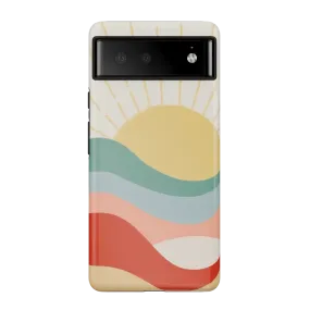 Here Comes the Sun | Colorblock Sunset Google Pixel Case