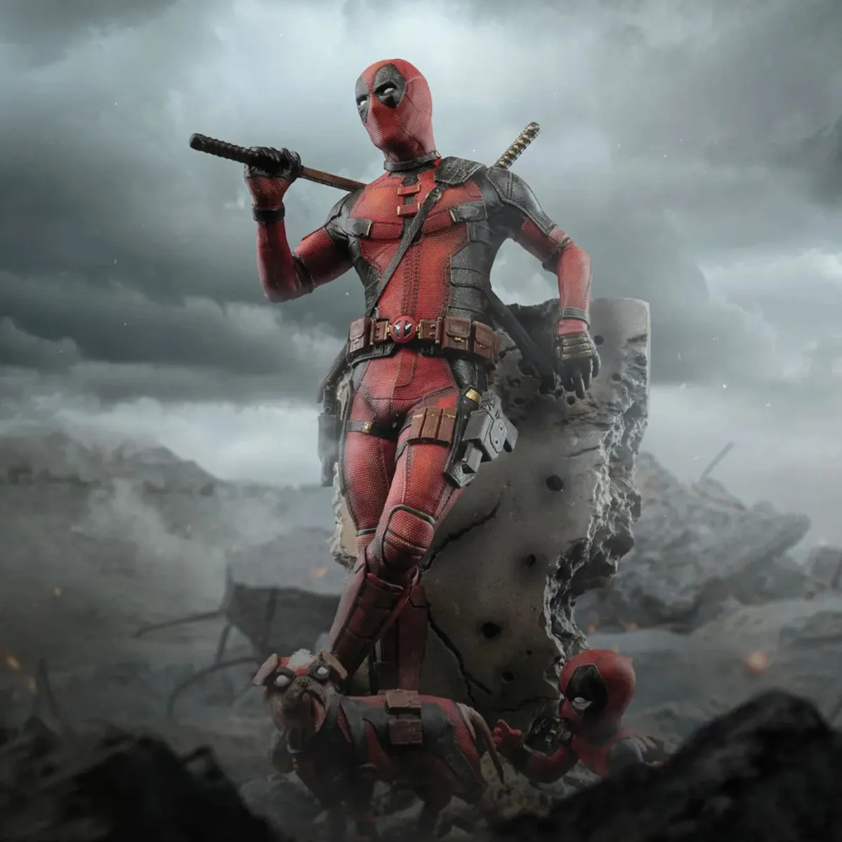 HiPlay Iron Studios, Deadpool, Statue Figurine