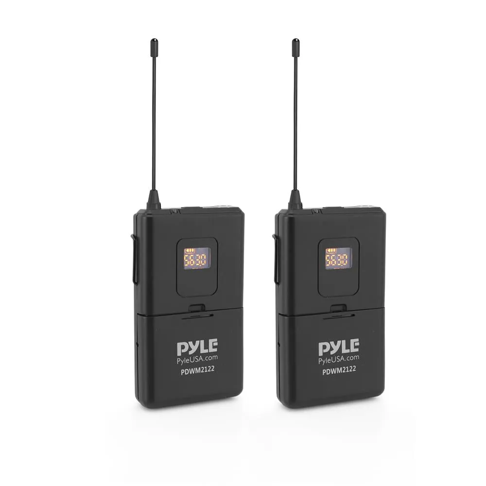 Home & Office Uhf Wireless Microphone System - Bluetooth Pa Public Address Mic System With (2) Beltpacks, (2) Headset Mics, Desktop Usb Powered