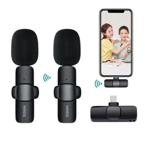 HridZ K9 Wireless Lavalier Microphone for iOS Devices | Lightning Port, Noise Reduction, 8H Battery, Clip-On for Interviews, TikTok, YouTube, Podcast Recording