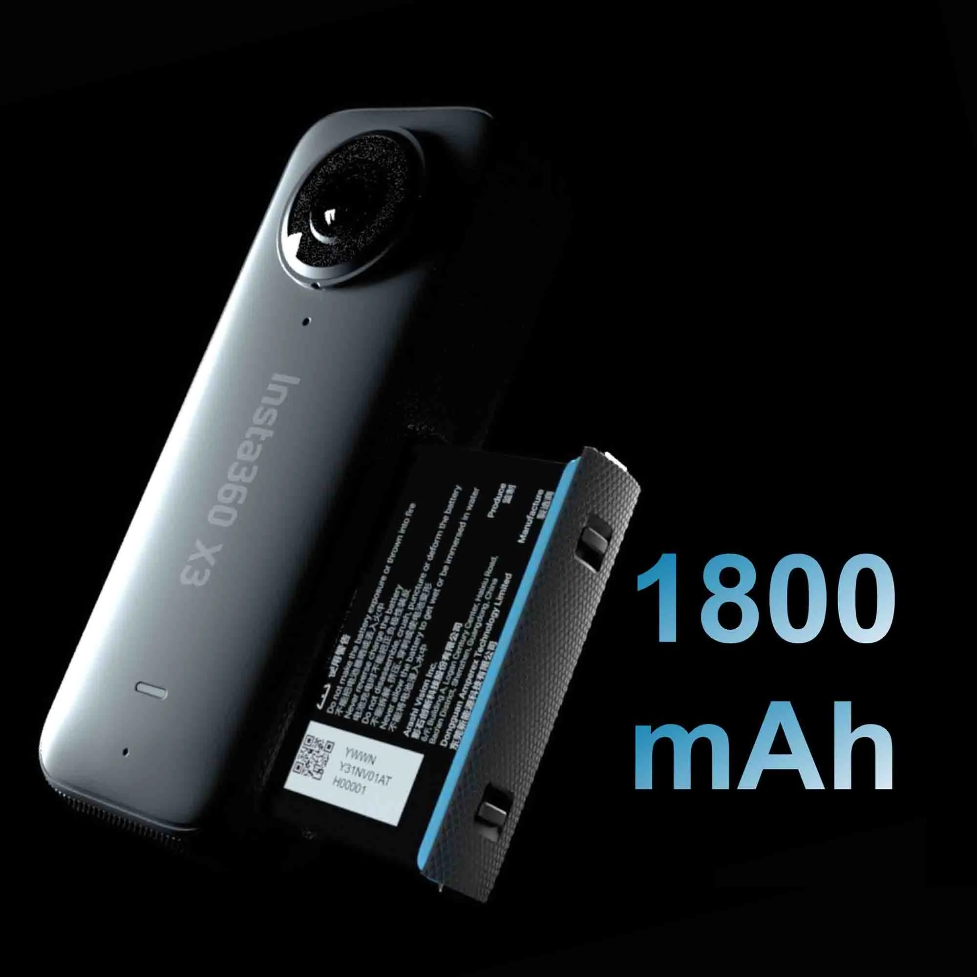 Insta360 X3 - Waterproof 360 Action Camera Bundle Includes Extra Battery, Charger, Invisible Selfie Stick & Memory Card