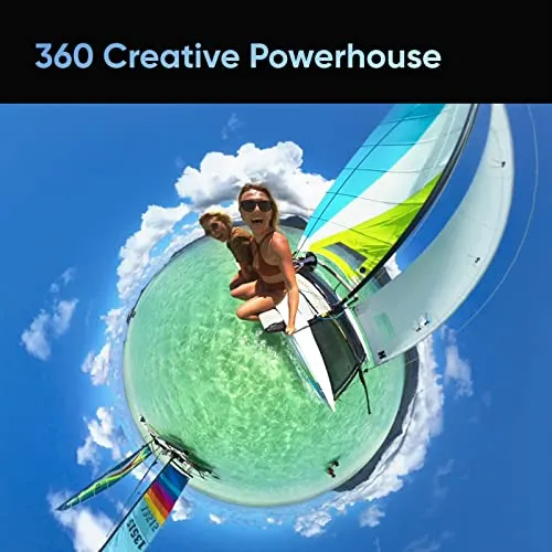 Insta360 X3 - Waterproof 360 Action Camera Bundle Includes Extra Battery, Charger, Invisible Selfie Stick, Lens Guard & Memory Card