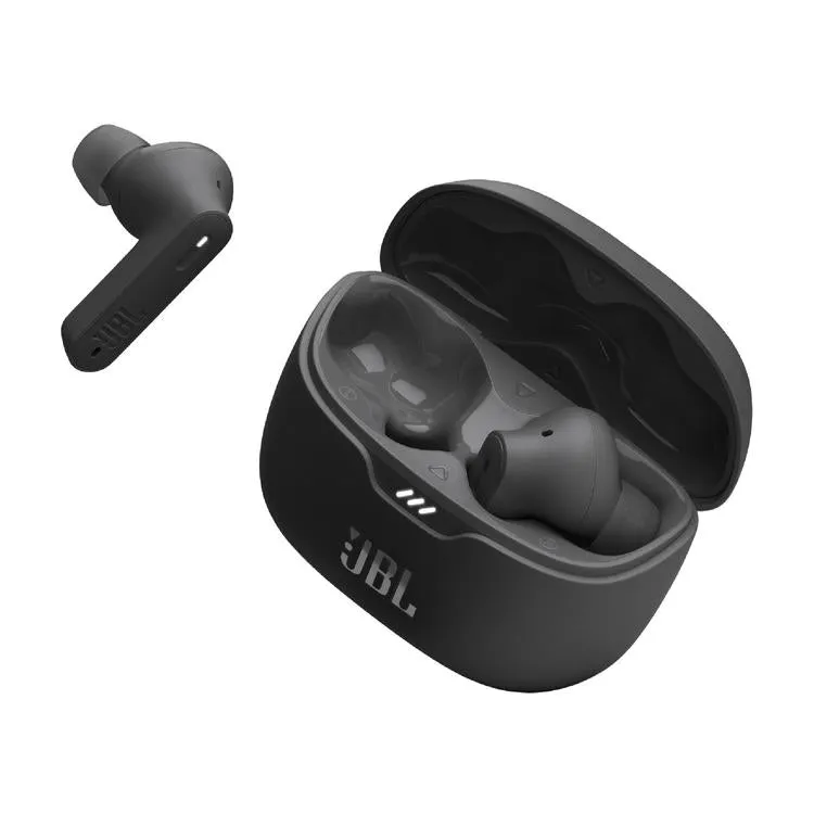 JBL Tune Beam | Écouteurs intra-auriculaires - 100% Sans fil - Bluetooth - Smart Ambient - Conception Stick-open - Noir