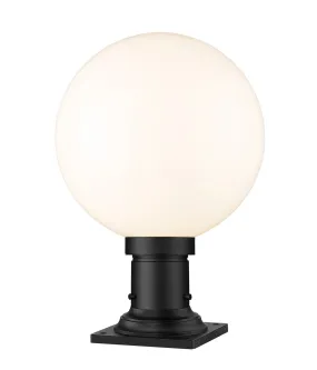 Laurent One Light Outdoor Pier Mount in Black