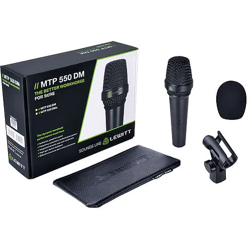 Lewitt MTP-550-DM Handheld Performance Dynamic Vocal Microphone