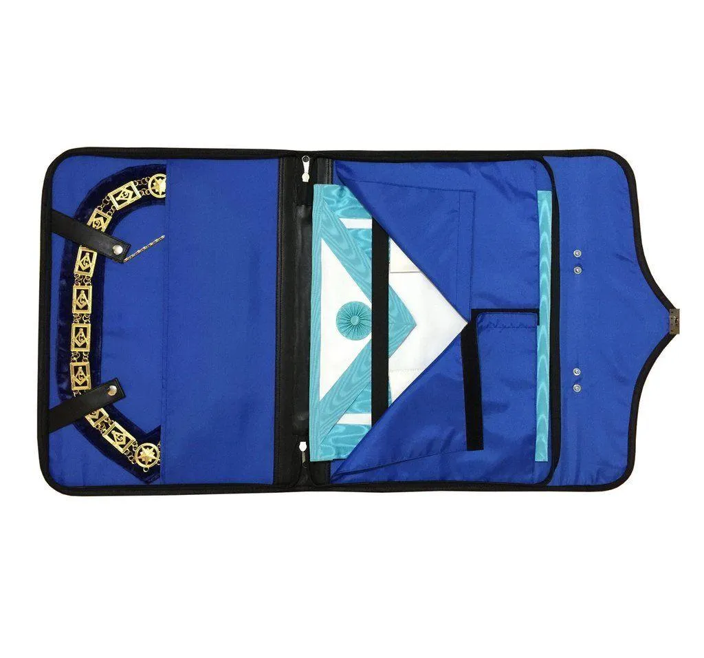 Masonic Regalia MM/WM & Provincial Apron and Chain Collar with compass