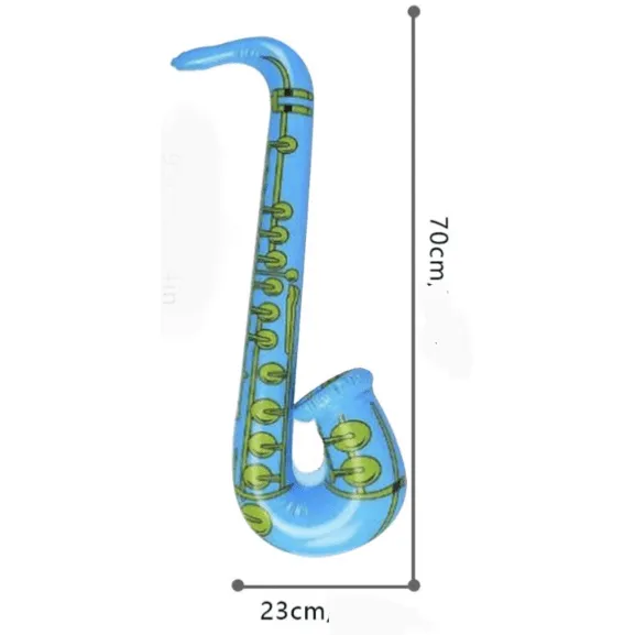 Music Themed Inflatable Guitar Microphone Saxophone Balloon Music Instrument